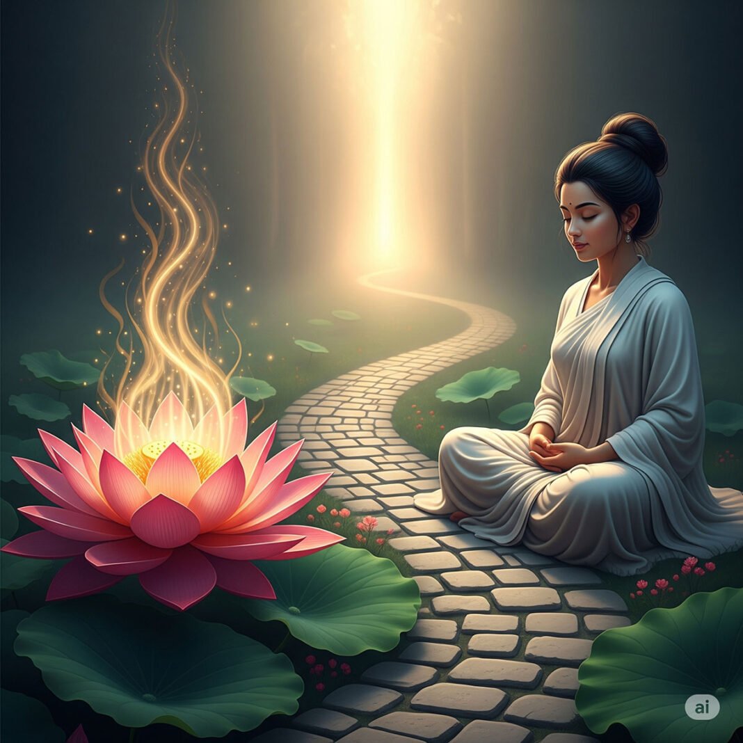 women meditating ai