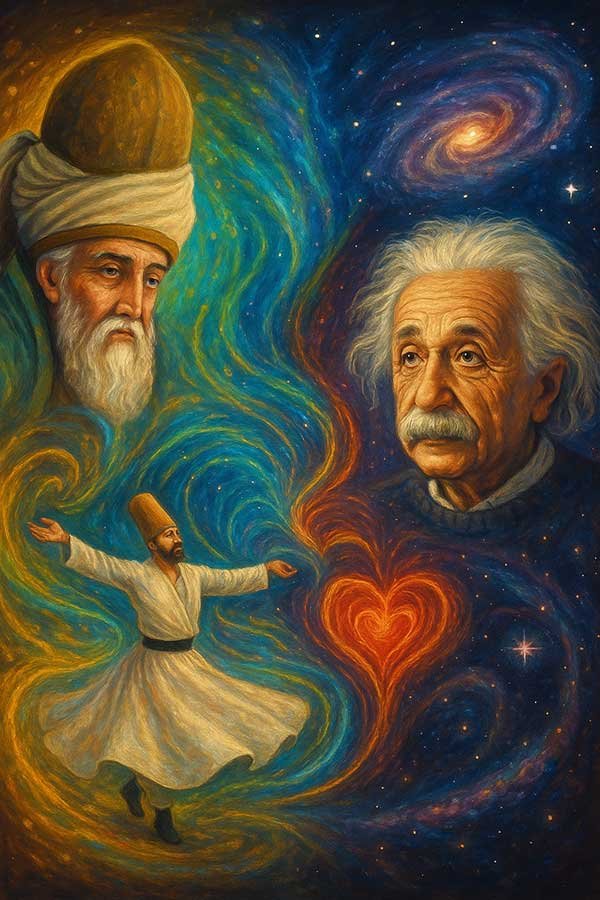 Einstein and Rumi