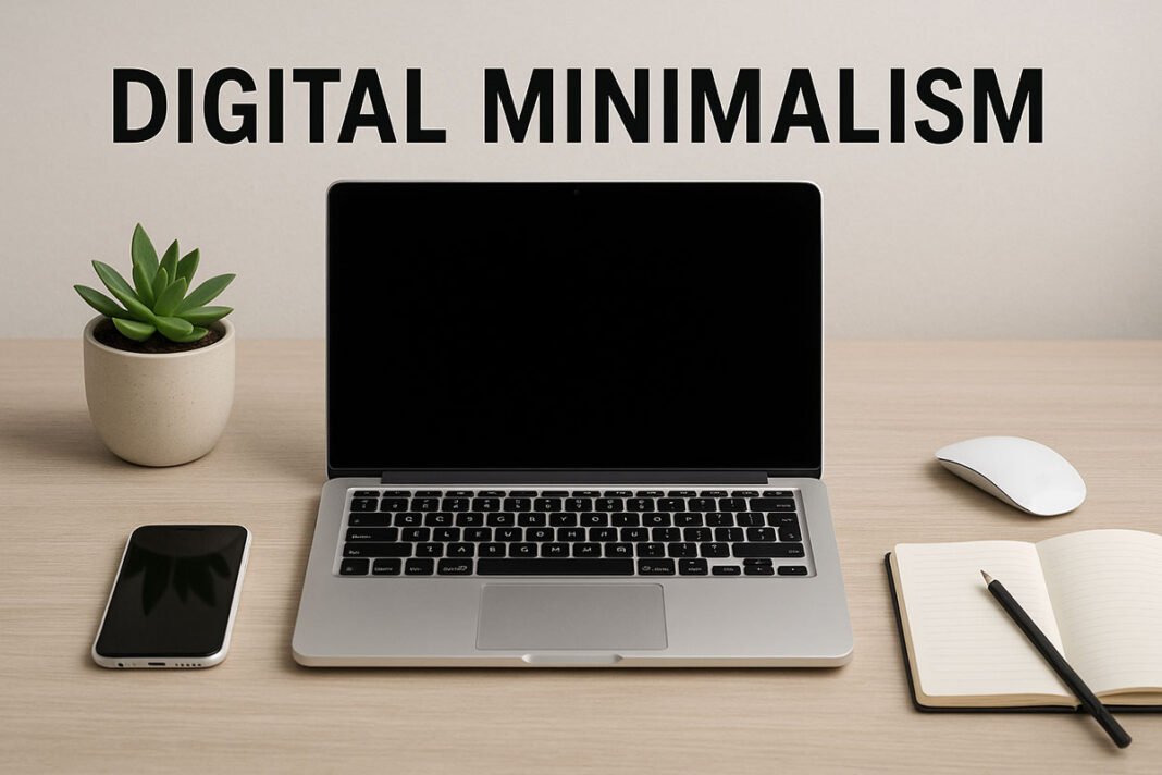 Digital-Minimalism-computer-phone-notebook
