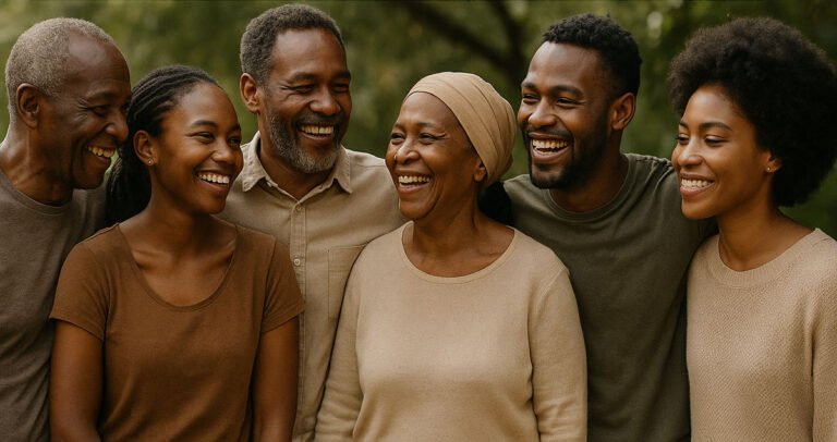 a group of people epitomizing ubuntu