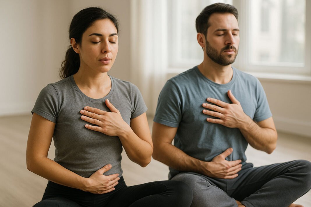 Couple-Yogic-Breathing-Practice