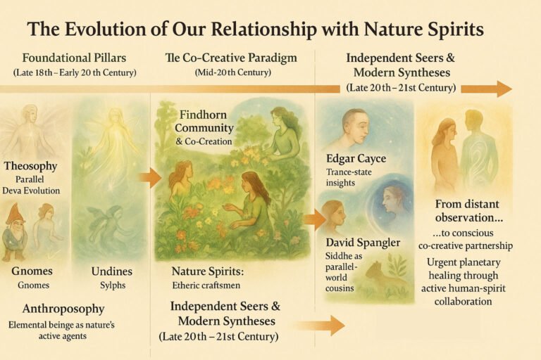 graphic illustrating modern thought about nature spirits