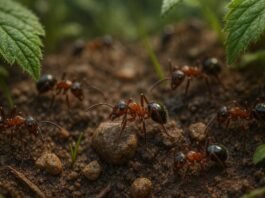Ants-on-ground-Microscopic-World