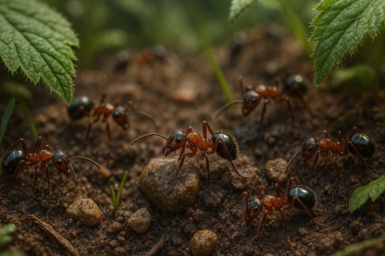 Ants-on-ground-Microscopic-World