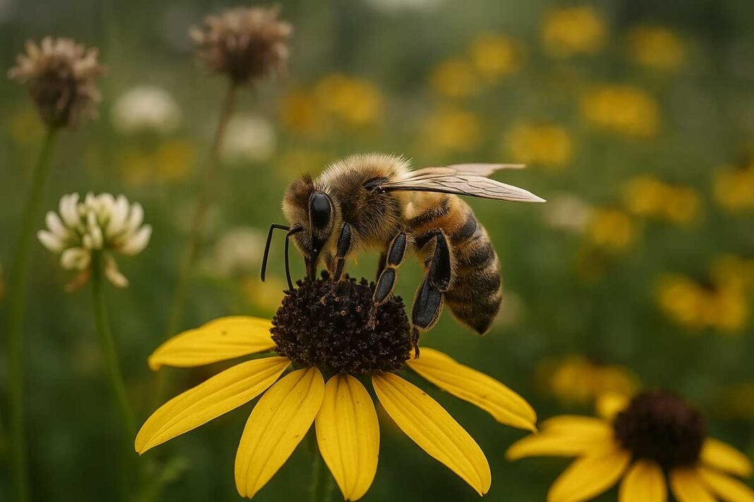 Bee-pollinating-flower