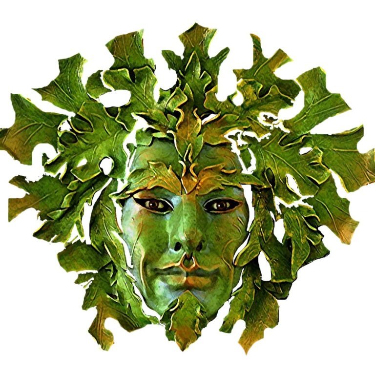 green man mask