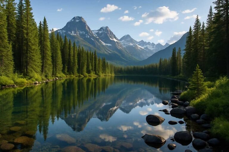 Pristine-Wilderness-Lake-Mountains