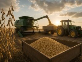 Soybean-Industry-harvesting-machine