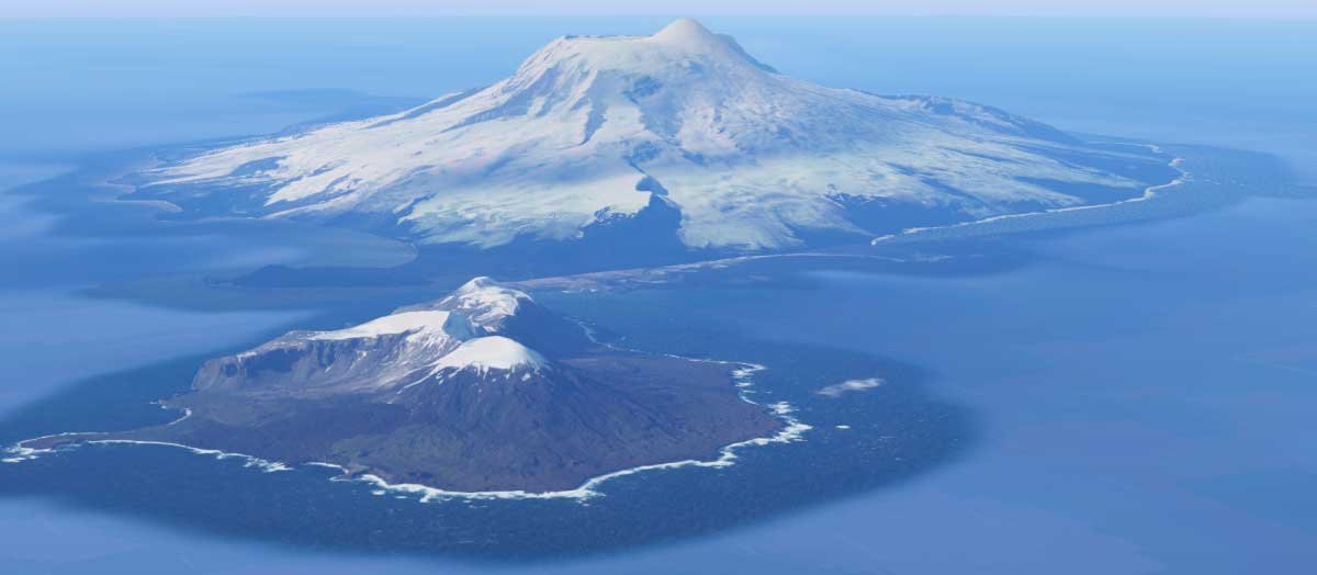 Heard Island from above