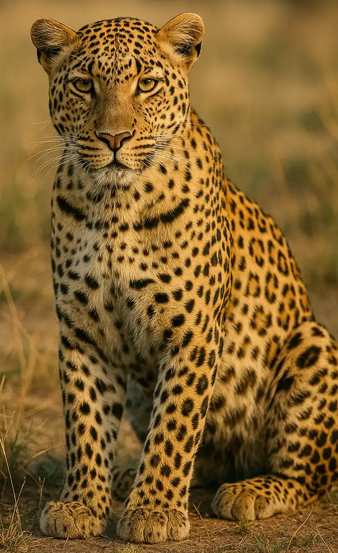 The leopard Panthera pardus 
