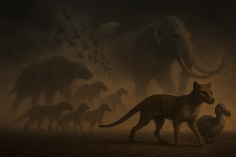 extinct_megafauna_sepia_graphic